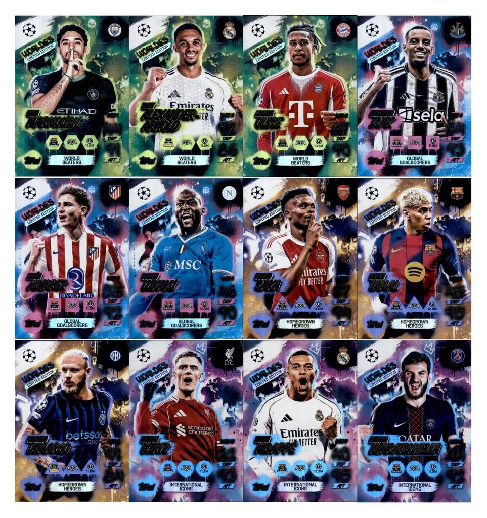 Topps Match Attax Champions League 2025/26 - Alle 12 Produktbild 