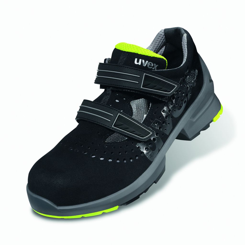 uvex 1 Sandalen S1 schwarz, gelb Weite 11 Gr. 42 Produktbild 5