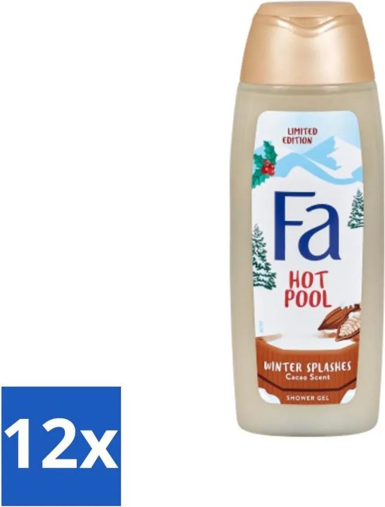 Gel douche Fa Winter Splashes Hot Pool Cacao réchauffant lot de 12