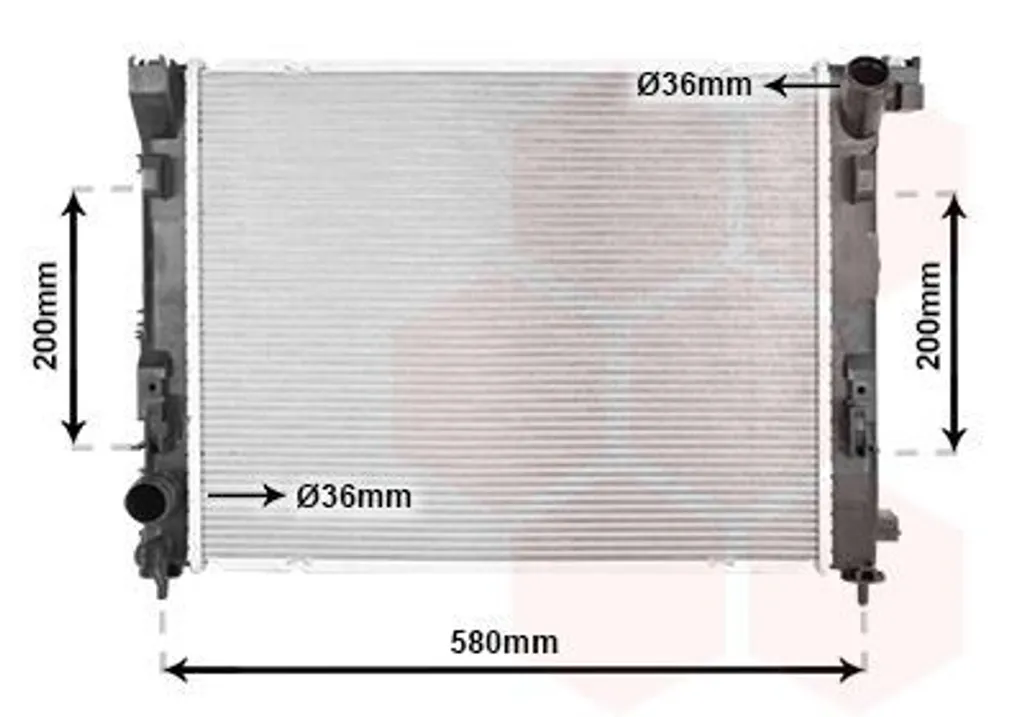 Évitez la surchauffe : Radiateur moteur VAN WEZEL pour Dacia Sandero III