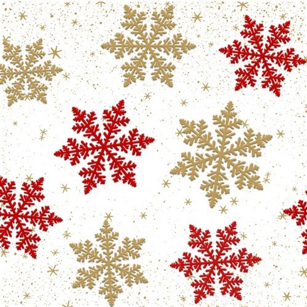 16 Servietten geprägt Moments Delicate snow - Produktbild 
