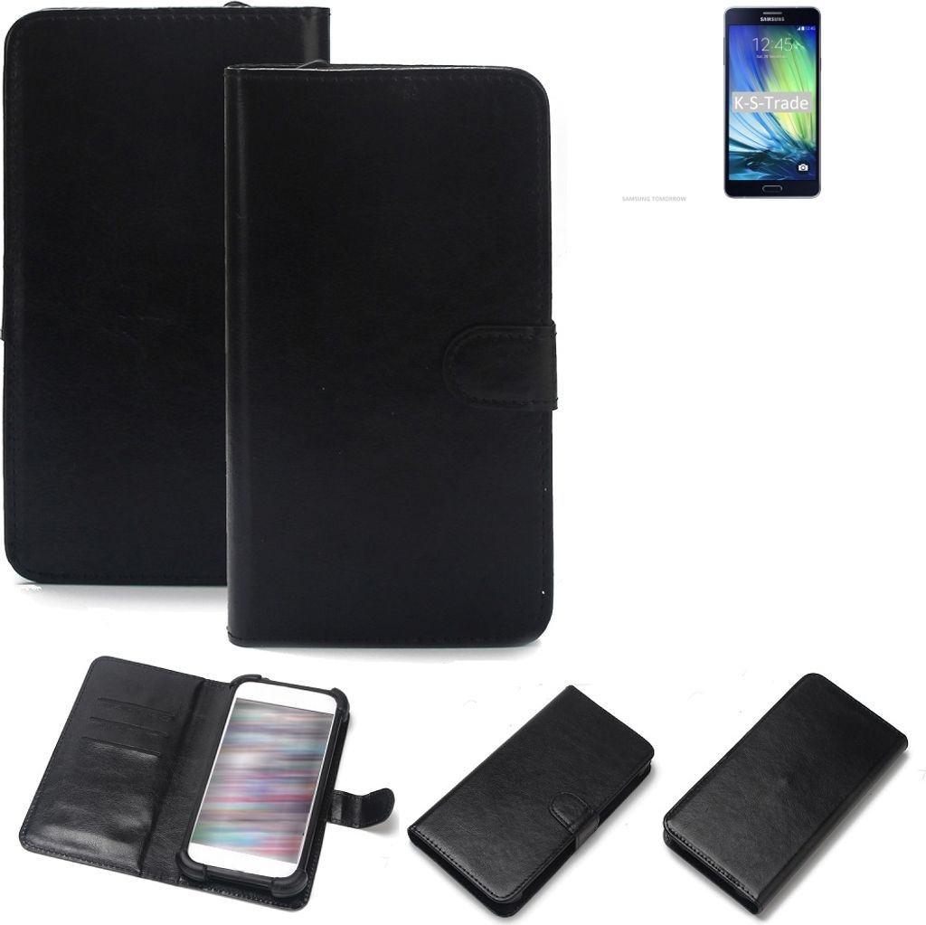 K-S-Trade Handyhülle Schutzhülle kompatibel mit Samsung Galaxy A7 Handy Schutz Hülle Handyhülle Bumper schwarz 1x