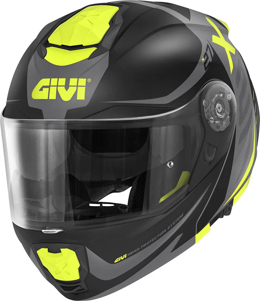 Casque modulable grand confort GIVI X27 Dimension noir et jaune XXL