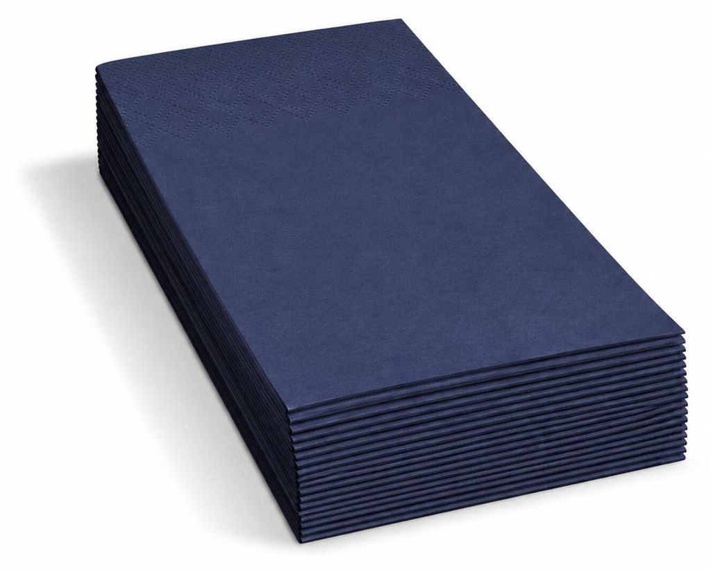 250x Servietten 33 x 33 cm 1/8 -Kopffalz 3-lagig dunkelblau Produktbild 