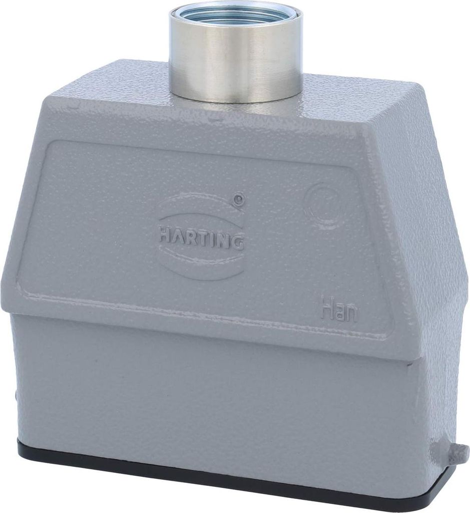 HARTING Han 16A Tüllengehäuse hoch, 1xM20 gerader Kabelabgang, für 1 Bügel (am Unterteil) Verschraubung M20