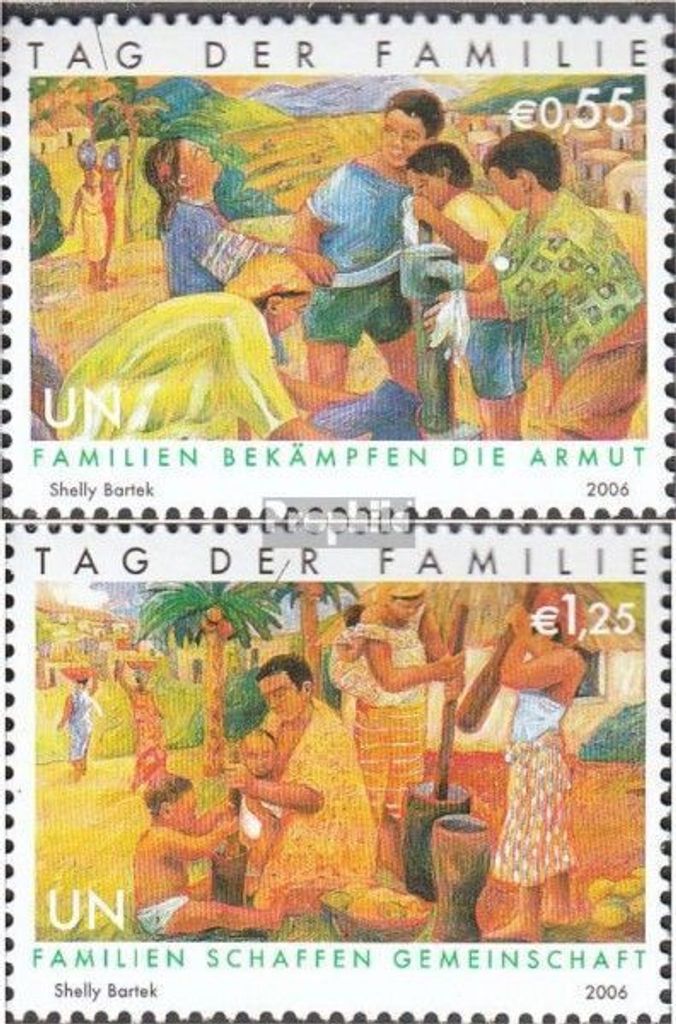 Briefmarken UNO - Wien 2006 Mi 465-466 (kompl.Ausg.) postfrisch Int. Tag der Familie