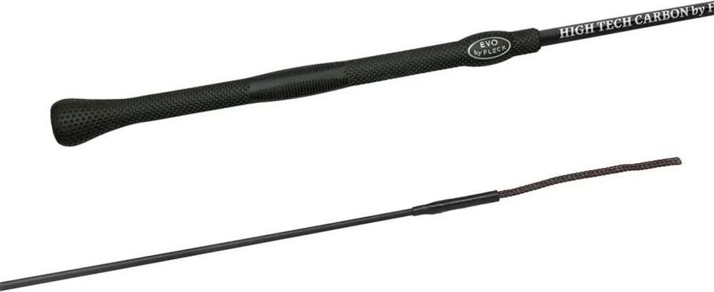 Fleck Professional 03001 Evo Carbon Ultralight Dressur Reitgerte Schwarz 140 cm Schwarz 140 cm