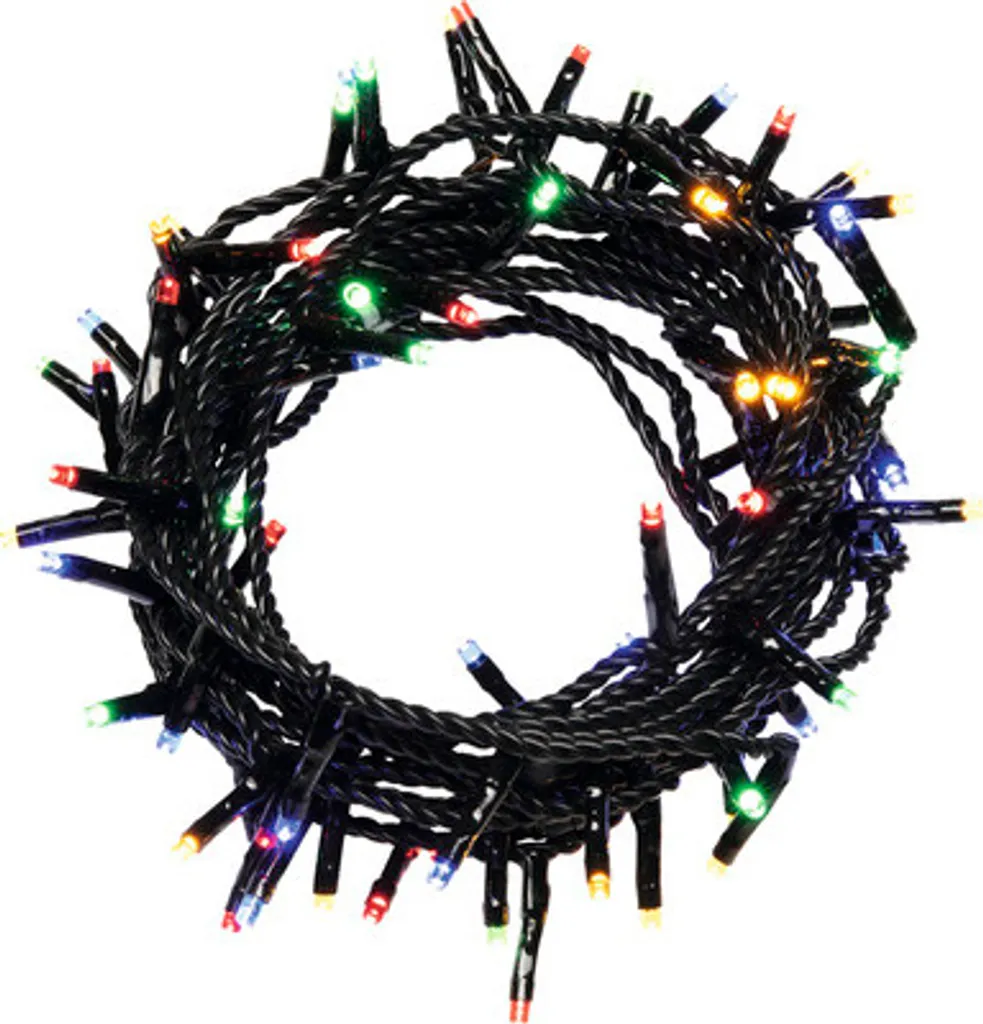 Éclairage Noël extérieur anti-nœud : Chaîne d'arbre Micro LED robuste