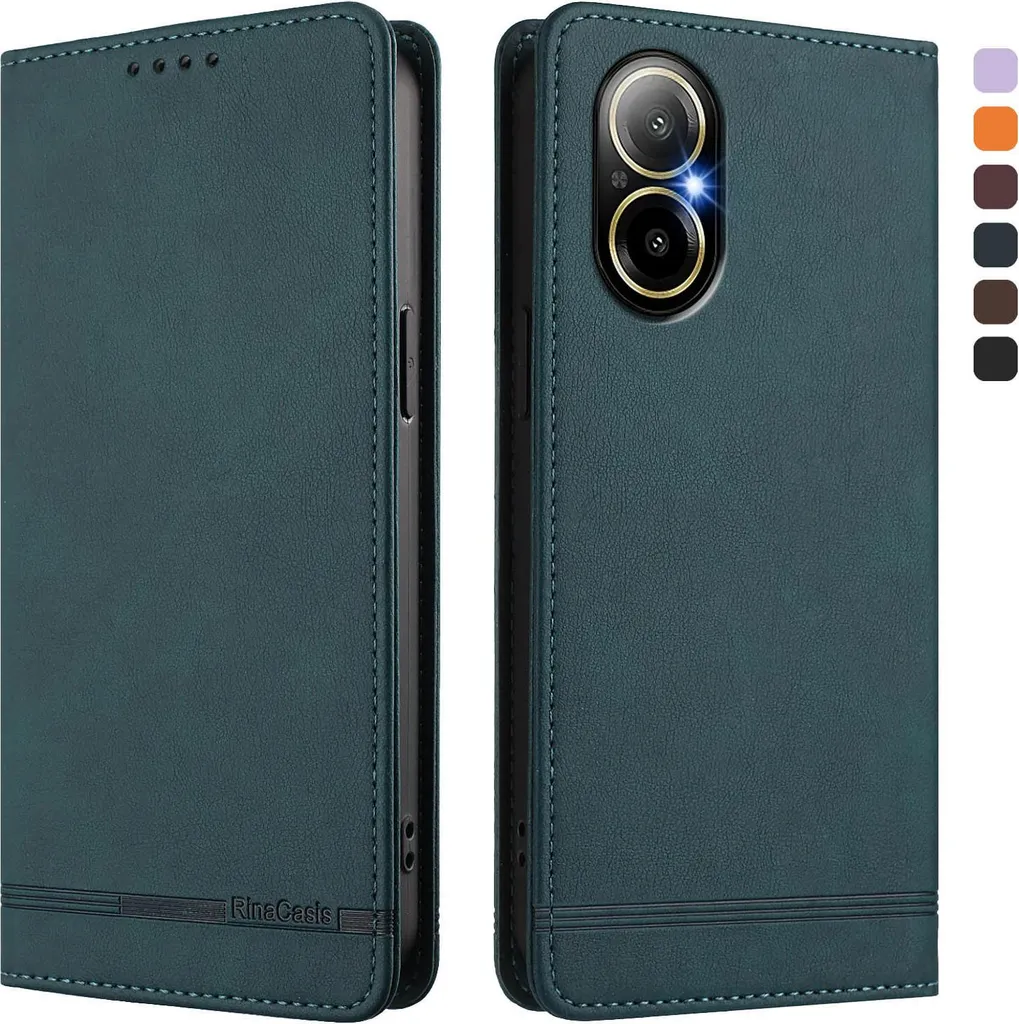 Cover Portafoglio Realme 12 Lite / C67 4G - Protezione Totale Verde