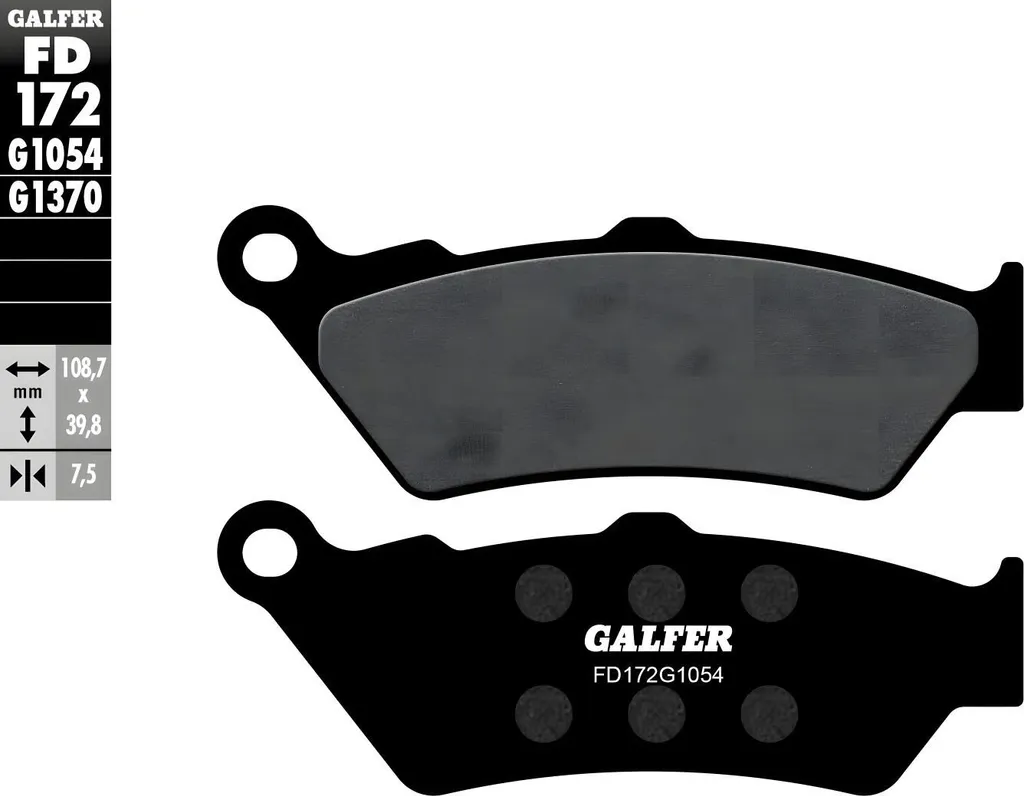 Plaquettes de frein Galfer FD172G1054 pour routière Honda et BMW
