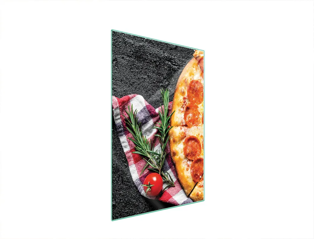 Tagliere Universale Vetro 35x52 Pizza - Proteggi Fornelli Colorato