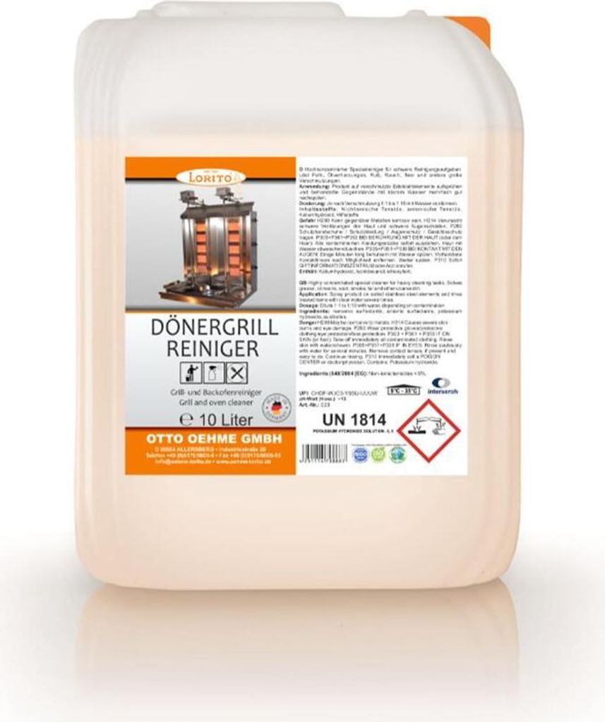 Lorito Dönergrillreiniger 10 Liter