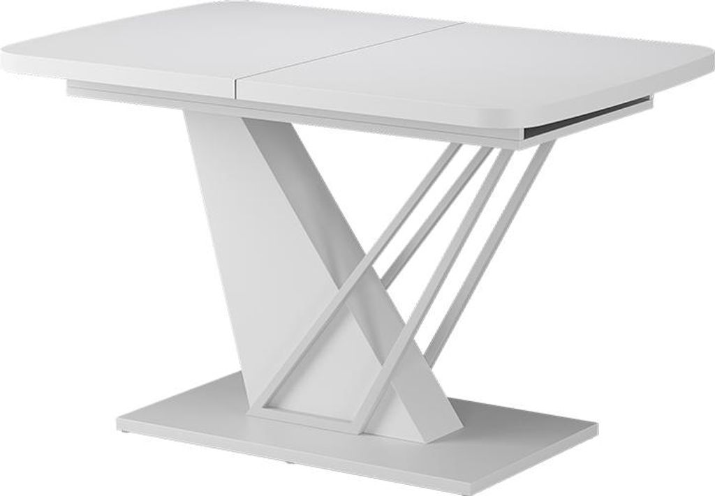Esstisch Vicco Fenaro Weiß 120 x 80 cm ausziehbar, Model Produktbild 