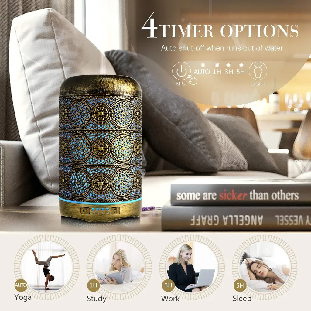 Diffuseur d'Huiles Essentielles Électrique 260 ml Brume Parfumée