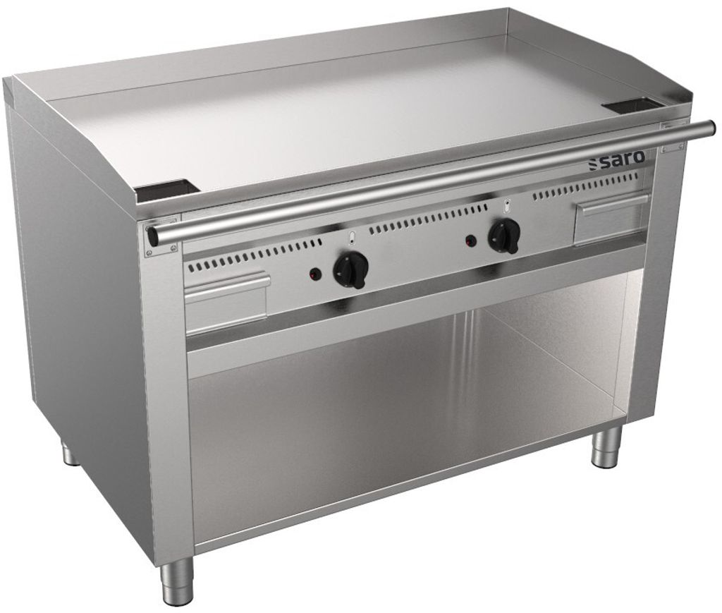 SARO Gas-Teppanyakigrill offenem Unterbau Modell TEB2/120 G
