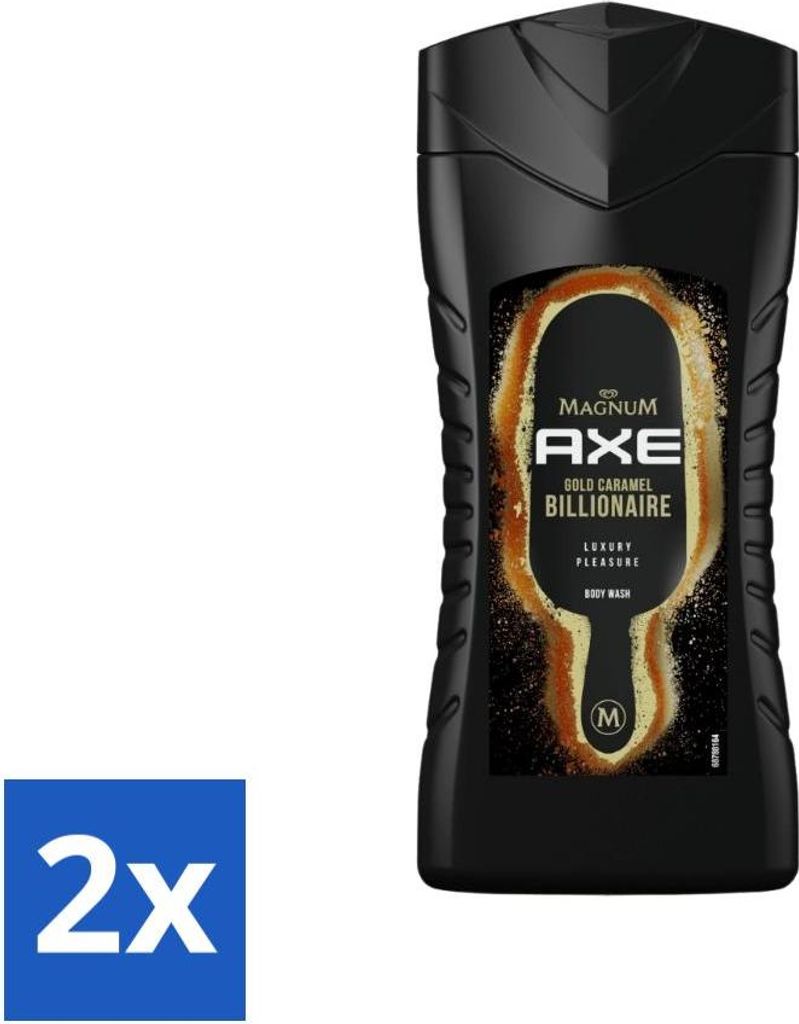 Axe X Magnum - Duschgel - Gold Caramel Billionaire - 250 ml - Vorteilspack - 2 Stücke