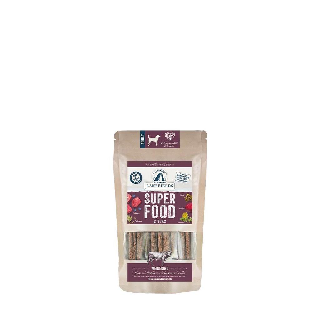 Lakefields SUPERFOOD Premium STICKS vom Weiderind 130g Produktbild 