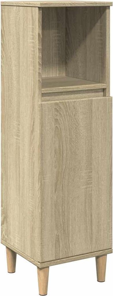 vidaXL Kúpeľňová skrinka Sonoma Oak 30x30x100 cm Materiál Obrázok produktu 