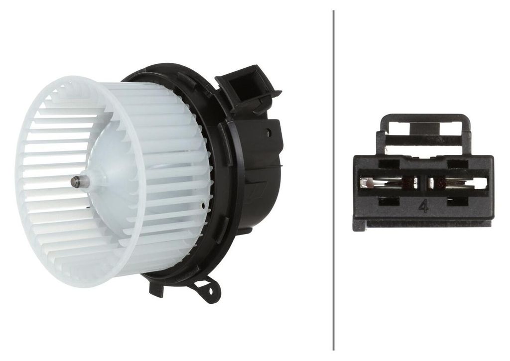 Innenraumgebläse 12 V 240 W 2-polig HELLA für u.a. MERCEDES-BENZ E-KLASSE