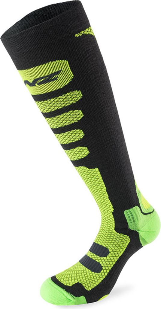 Lenz Free Tour 1.0 Socken, schwarz/grün, 39-41