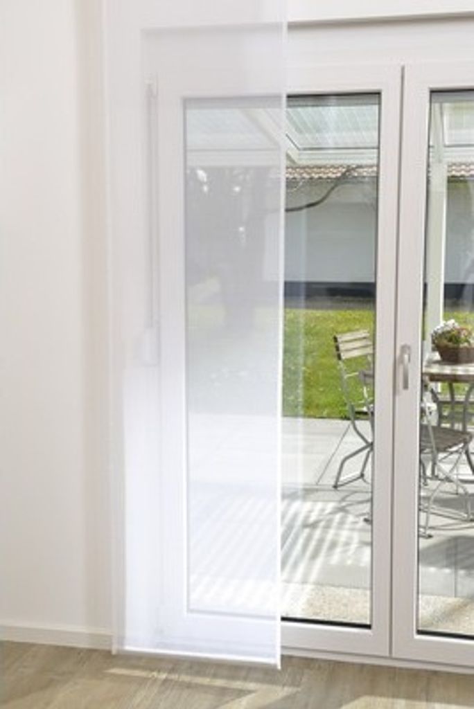 Schiebegardine Voile weiss 60x245 cm Produktbild 
