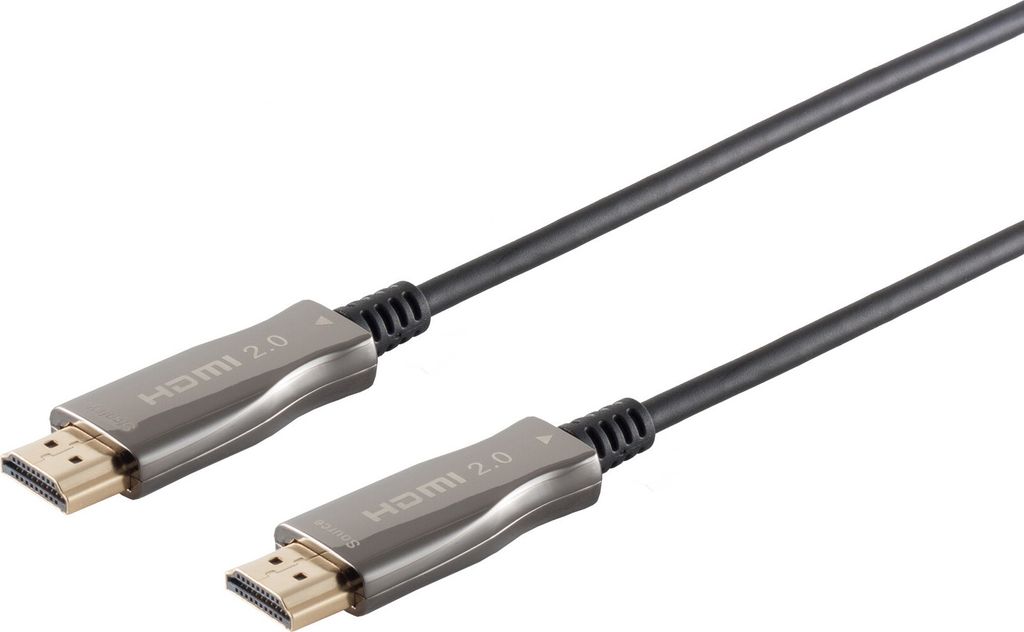 Optisches HDMI Kabel, Glasfaser, Active Optical Cable, 4K 10,00m