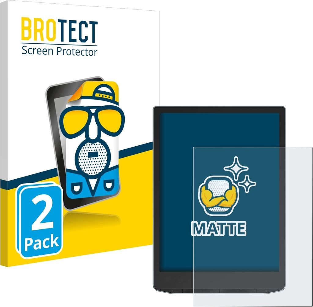 2x BROTECT Schutzfolie für PocketBook InkPad Color 3 Displayschutz Displayschutzfolie Folie Matt Entspiegelungsfolie