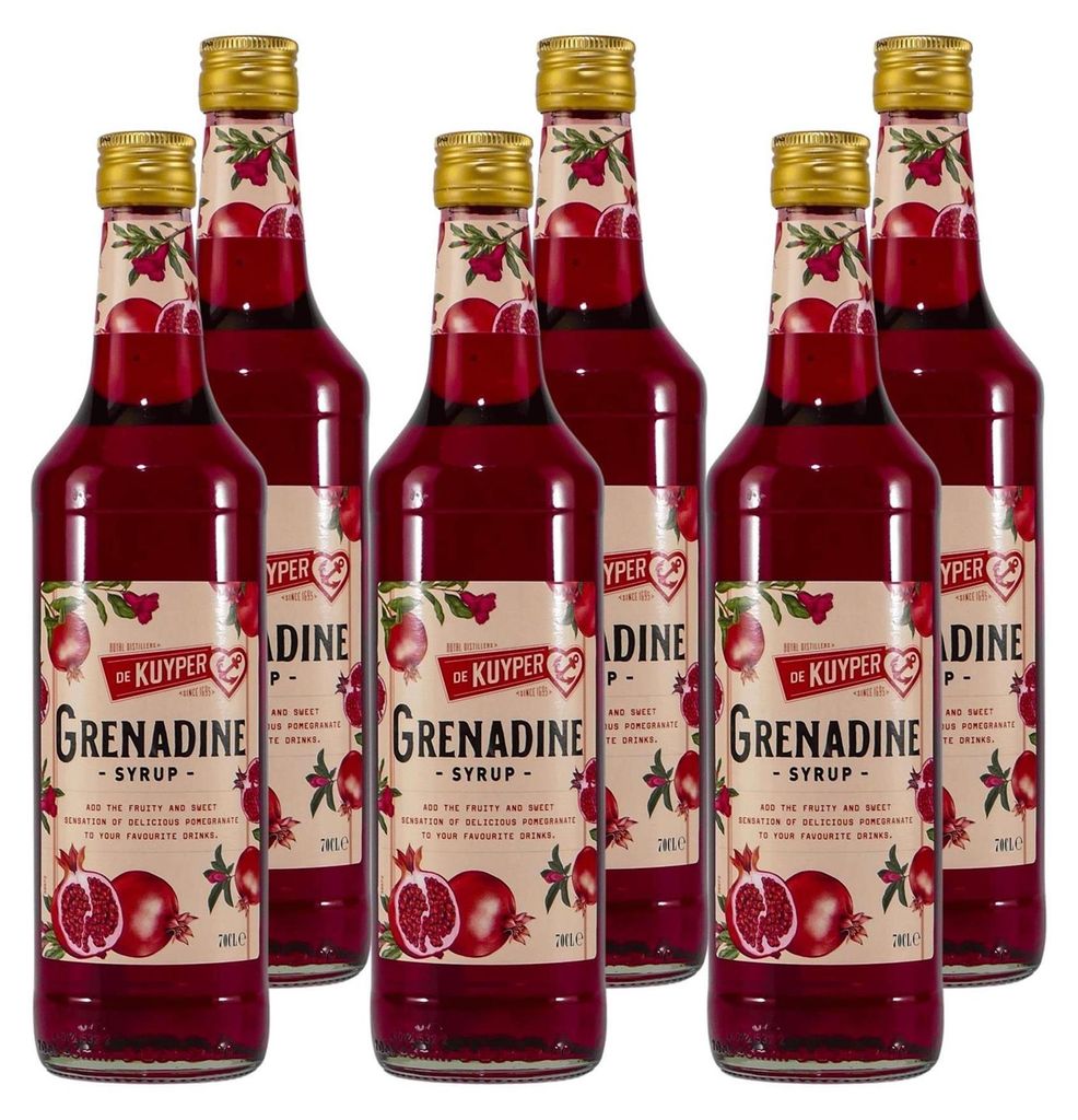 De Kuyper Grenadine Syrup (6 x 0,7L)