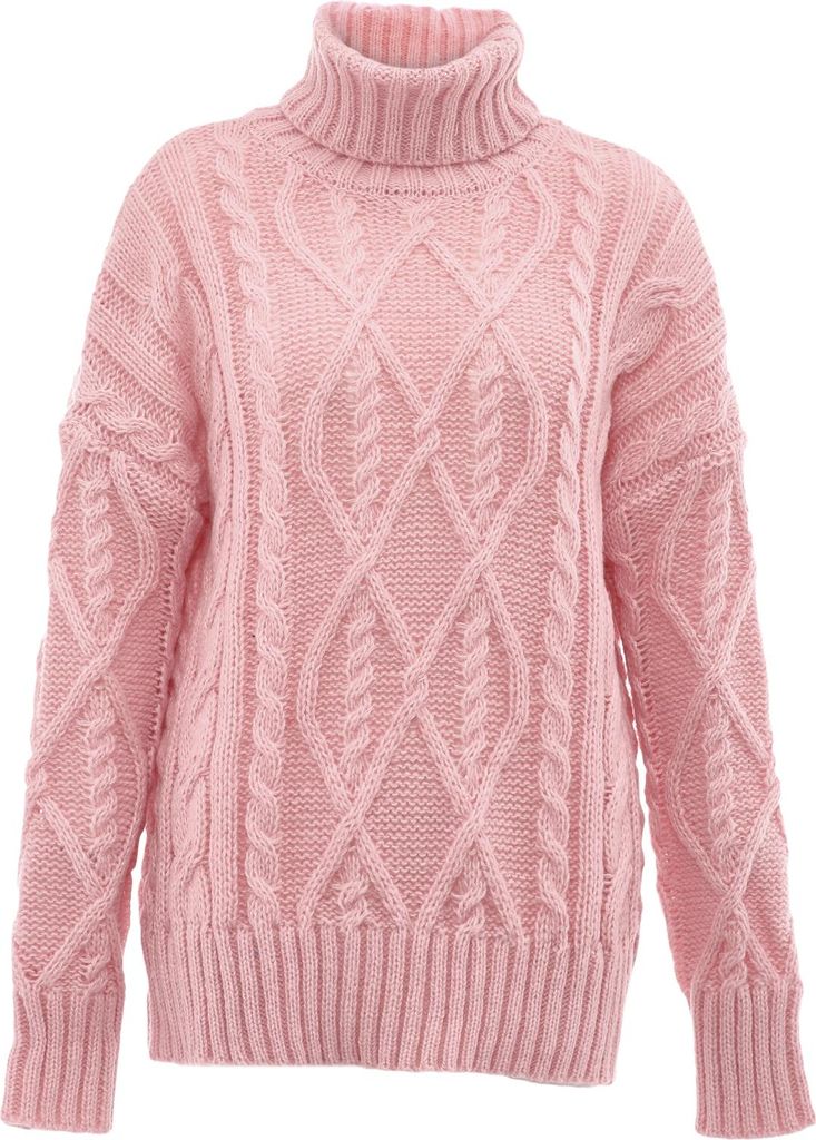 Sookie damen rollkragenpullover - rosa, XL/XXL