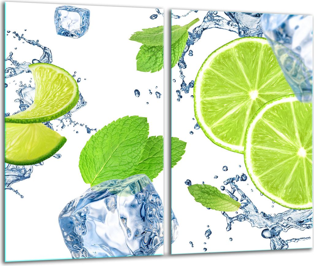 Herdabdeckplatten 2 teilig 30x52 Glaskeramikfeld Abdeckung Glas Brücke