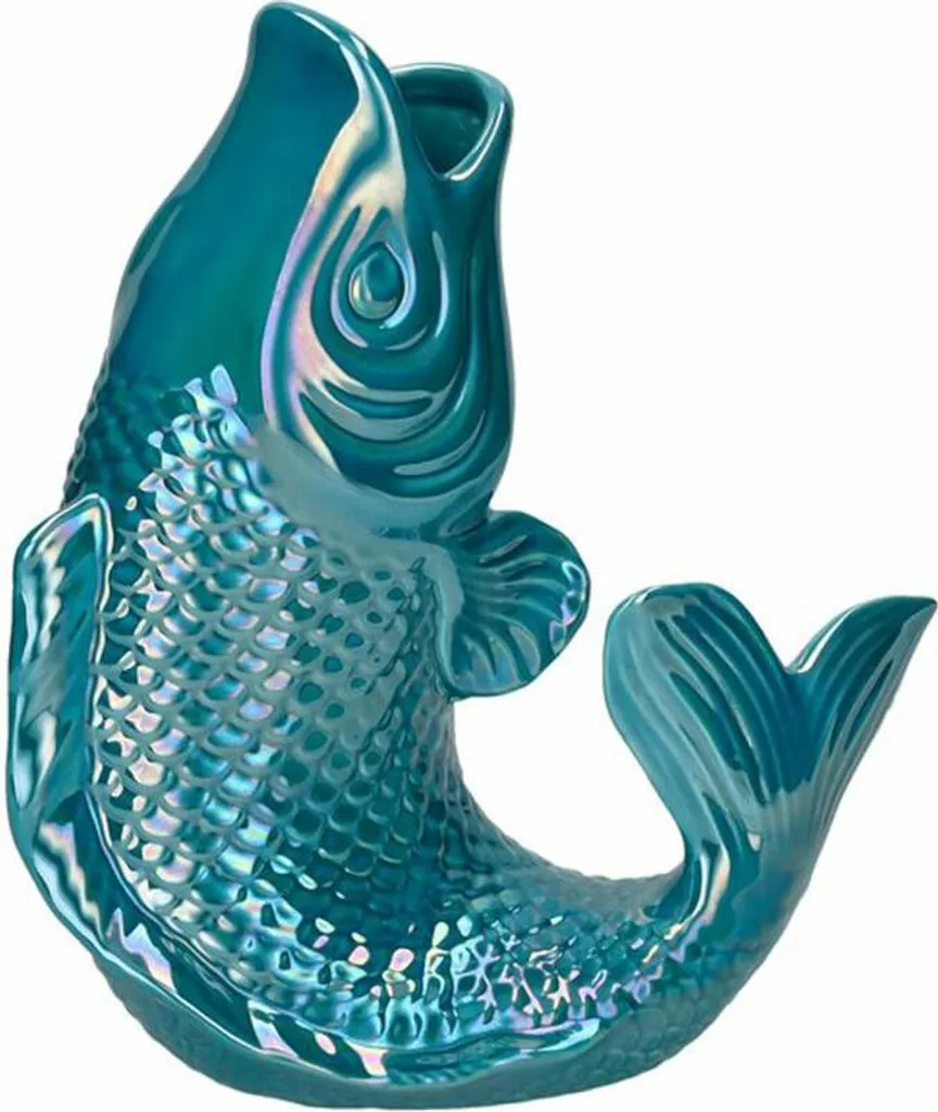 Vase Poisson Koi Mamsell Gift Company Rainbow Ocean 25cm Design Chic