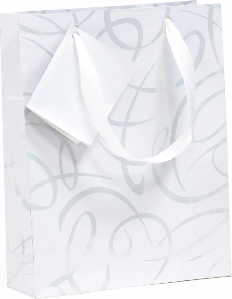 Clairefontaine 5x Premium, Tasche Medium 17x6x22cm weiss Herz - Weiß 223758C