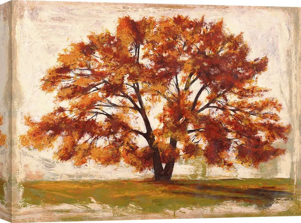 Décoration murale tableau nature arbre imprimé sur toile 60x40 cm