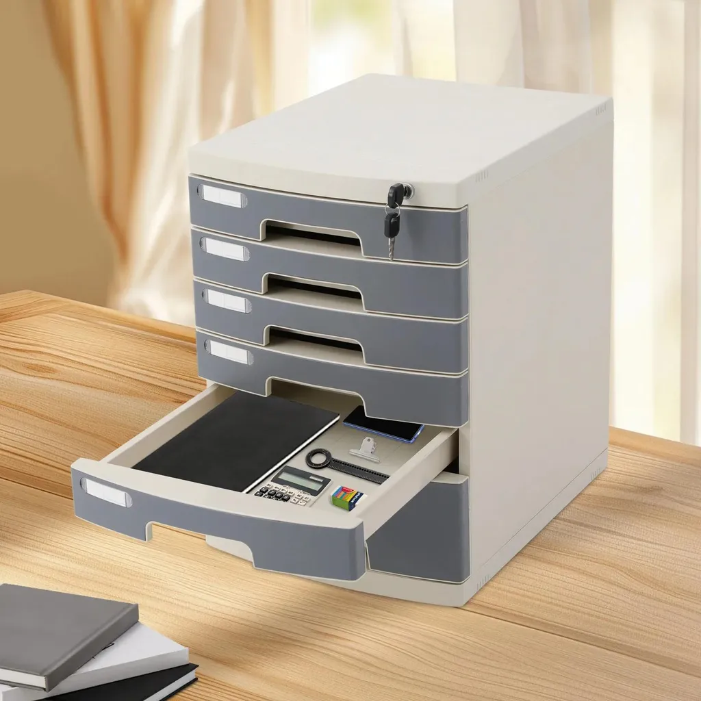 Rangement de bureau pour documents confidentiels - Module à tiroirs - 2