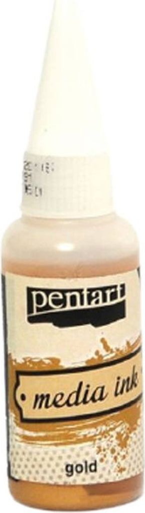 PENTART - Tinte auf Alcoholbasis - Media Ink - Gold 20ml