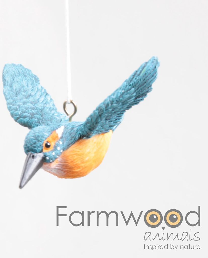 Vogel Eisvogel fliegend 8.5x8x5cm Produktbild 