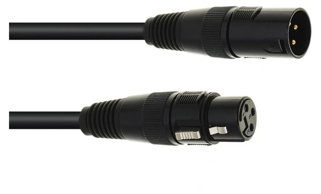 Cavo DMX EUROLITE XLR 3-pin 5m bw | Segnale Stabile per Palco e DJ