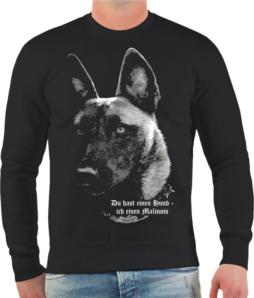 Herren Sweatshirt Malinois - Du hast einen Hund...