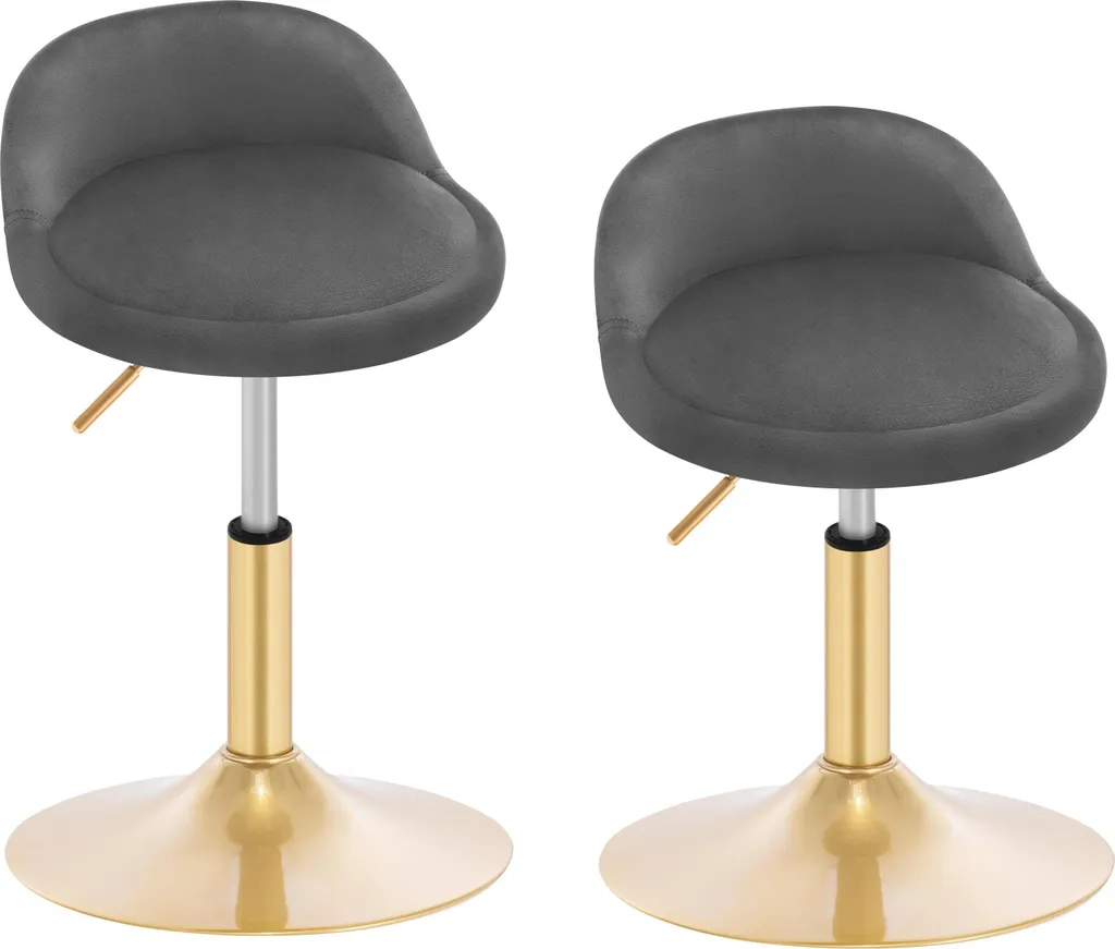 Chaise Pivotante Ergonomique en Velours Gris : Confort et Dos Soulagé