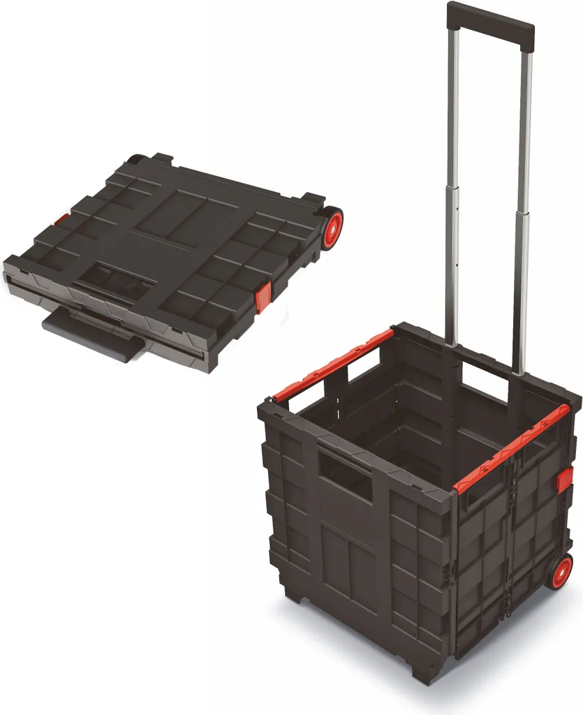 Trolley Pieghevole CART T 35L - Cassetta Trasporto Mobile Professionale