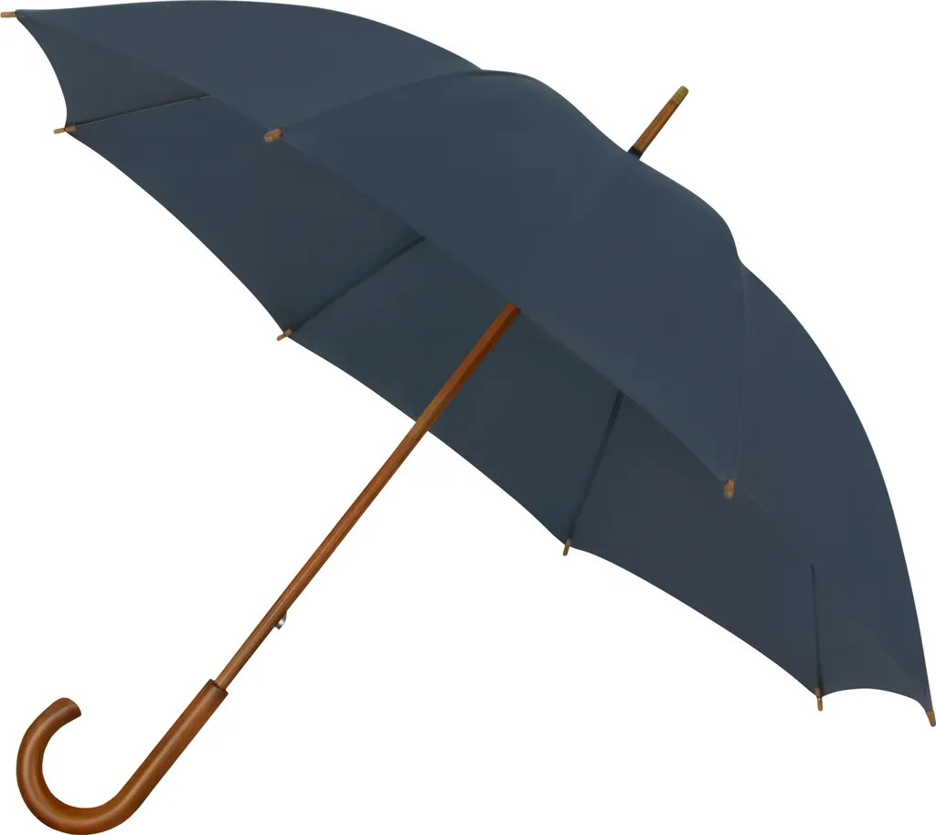 Parapluie Eco en bois bleu foncé Ø 102 cm - Protection durable et élégante