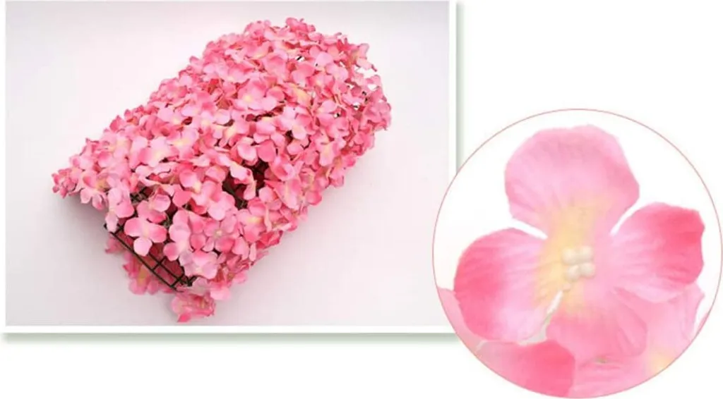 Mur Floral Artificiel 20pcs : Déco Mariage sans Entretien Roses en Soie