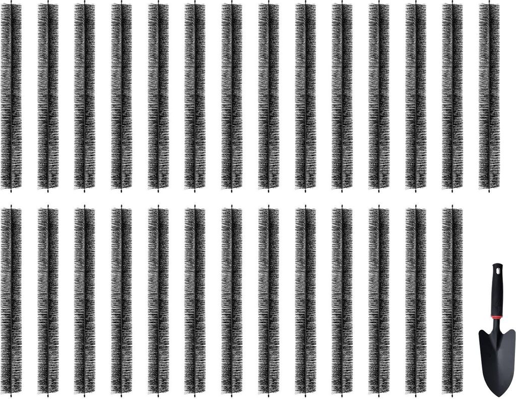 Dachrinnenbürste, 24,4m Gesamtlänge, φ110m, Dachrinnenreinigungswerkzeug, bodennahe Dachrinnenbürste, Laubschutz für 12,7cm Dachrinnen, entfer...