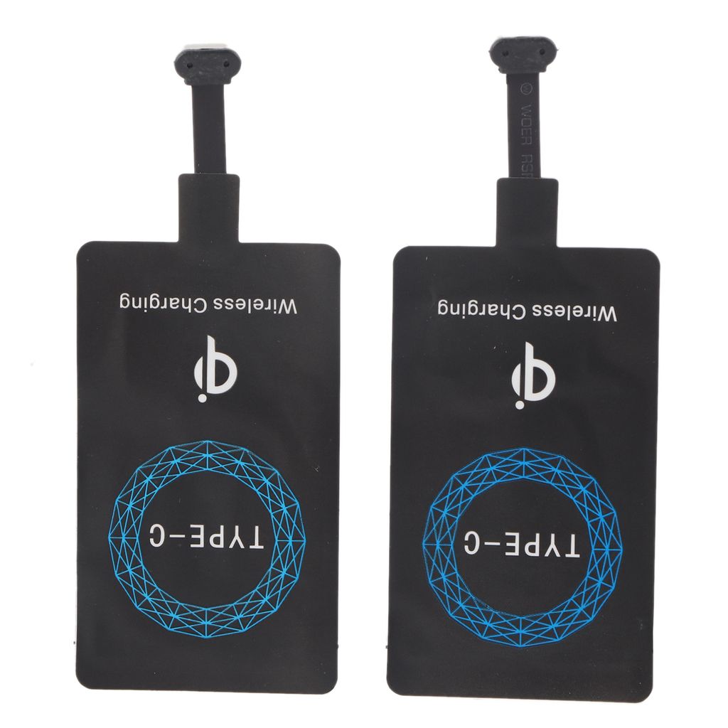 confezione da 2 pezzi Caricabatterie wireless Qi Type-C Immagine del prodotto 