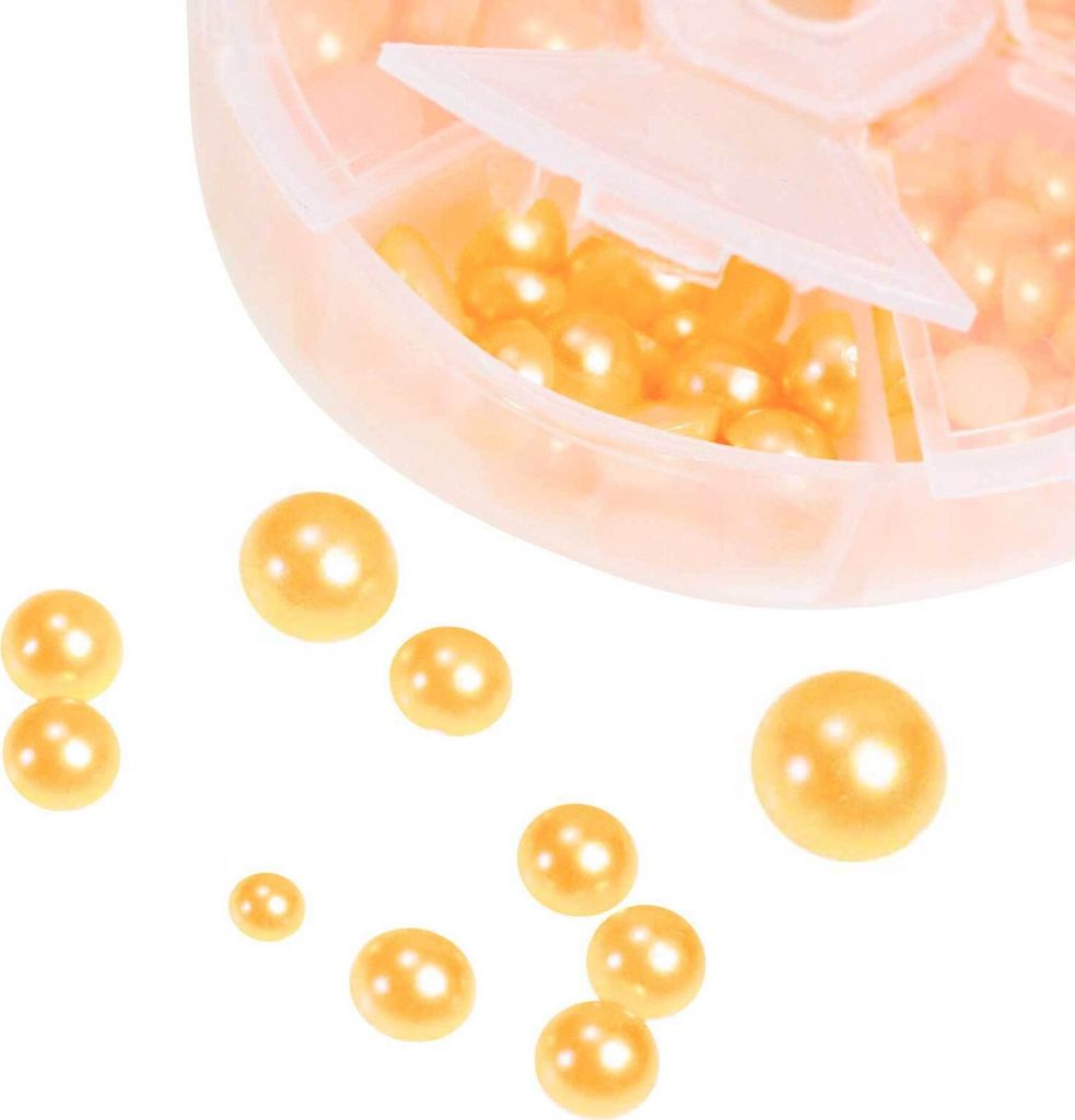 1 Box / 690 Schmucksteine Cabochons Klebesteine Kuppel 412x26mm, Farbwahl, Farbe:sonnengelb