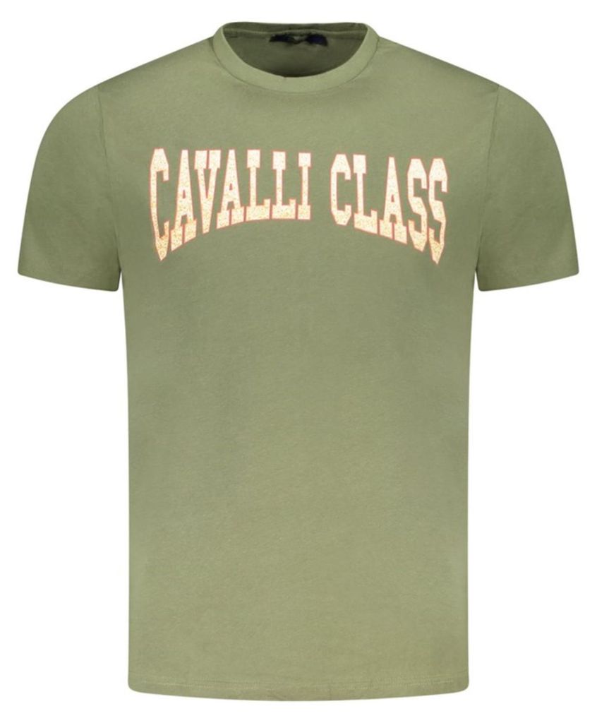 Cavalli Class Herren KURZARM-T-SHIRT Grün TXT61AJD060_VE04050 : Größe - 2XL Größe: 2XL