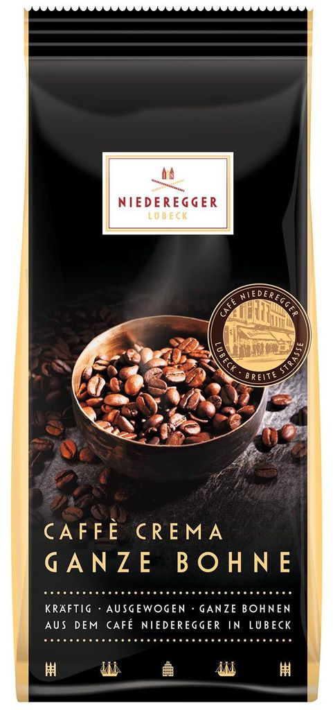 Niederegger Caffè Crema ganze Bohne 250g Produktbild 