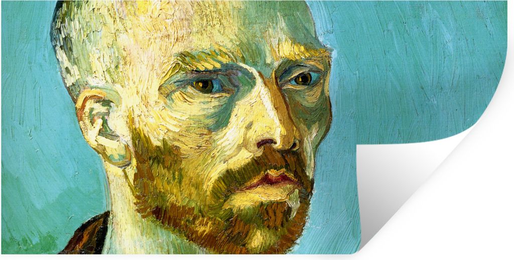 MuchoWow Wandtattoo Wandsticker Wandaufkleber Gauguin gewidmet - Vincent van Gogh 120x60 cm Selbstklebend und Repositionierbar - Sticker - Dekorf...