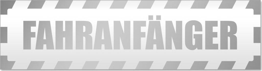 Fahranfänger gestreift Magnetschild Schild magnetisch