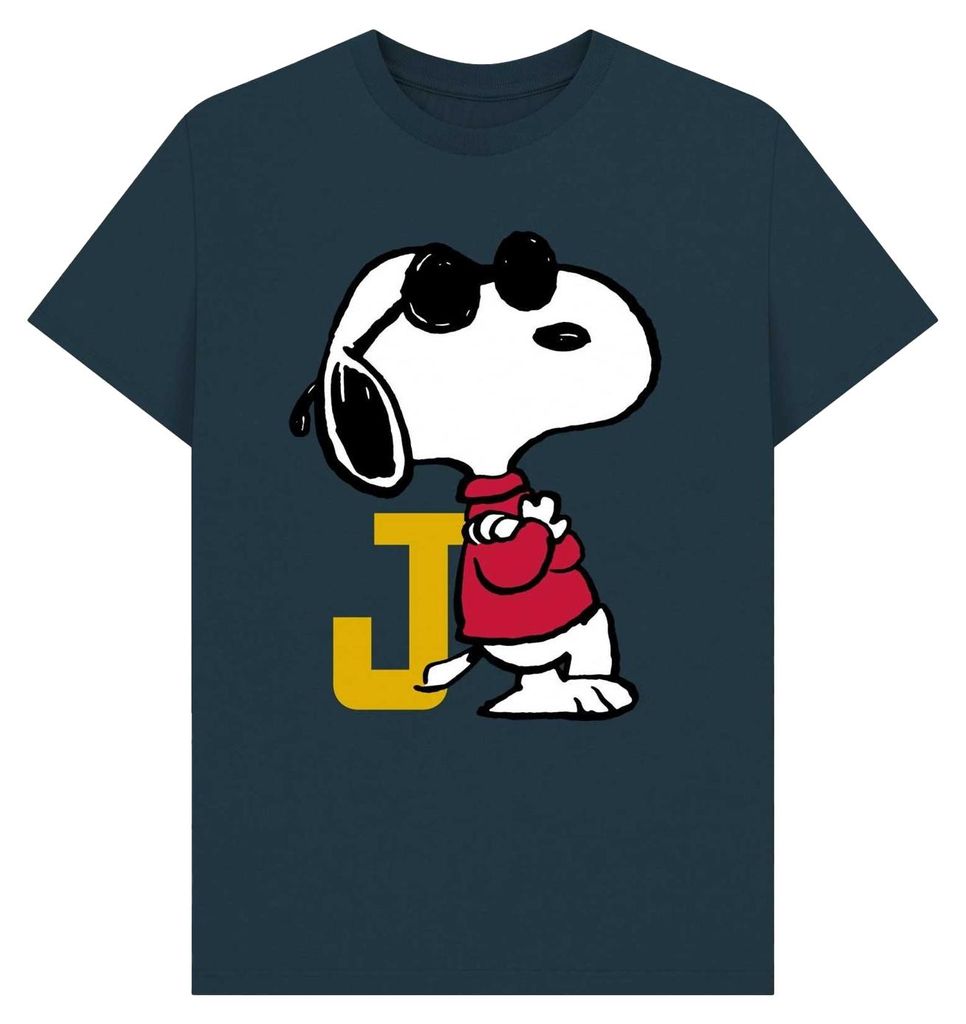 Peanuts - T-Shirt für Herren/Damen Uni, Sport PN2268 (M) (Jeansblau)